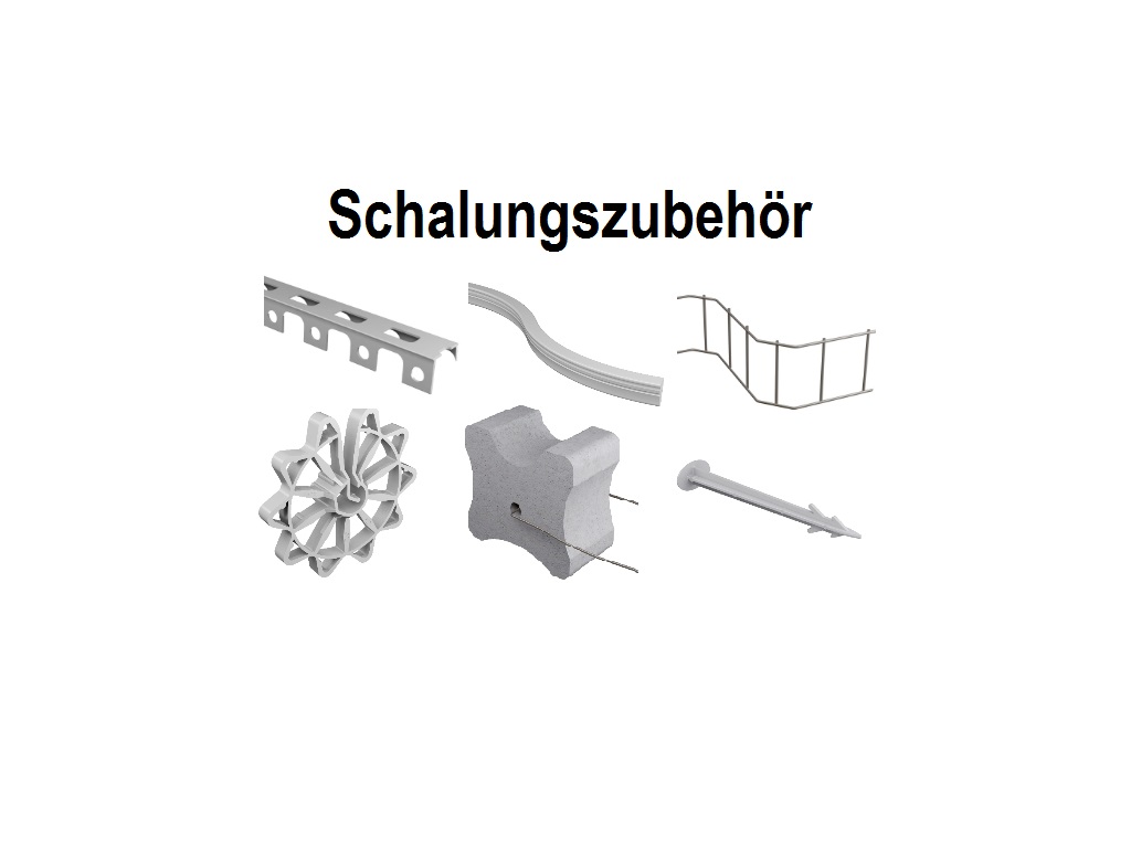 Abstandshalter, Abschalungen, verlorene Schalungen